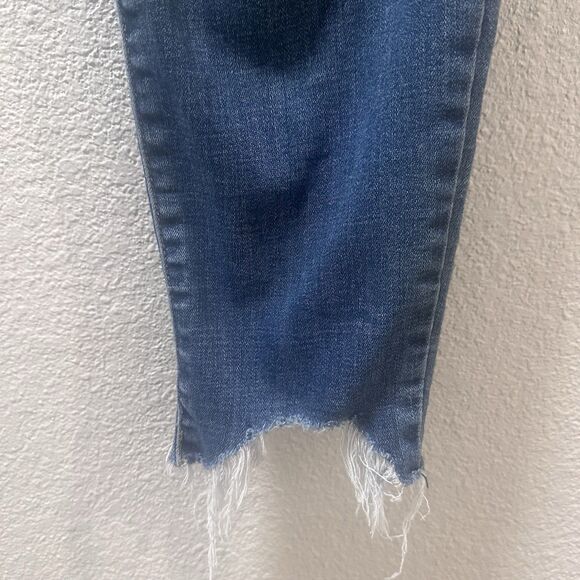 Lucky Brand Jeans Womens 10/30 Blue Denim Cotton Skinny Raw Hem Faded Casual - Picture 3 of 7